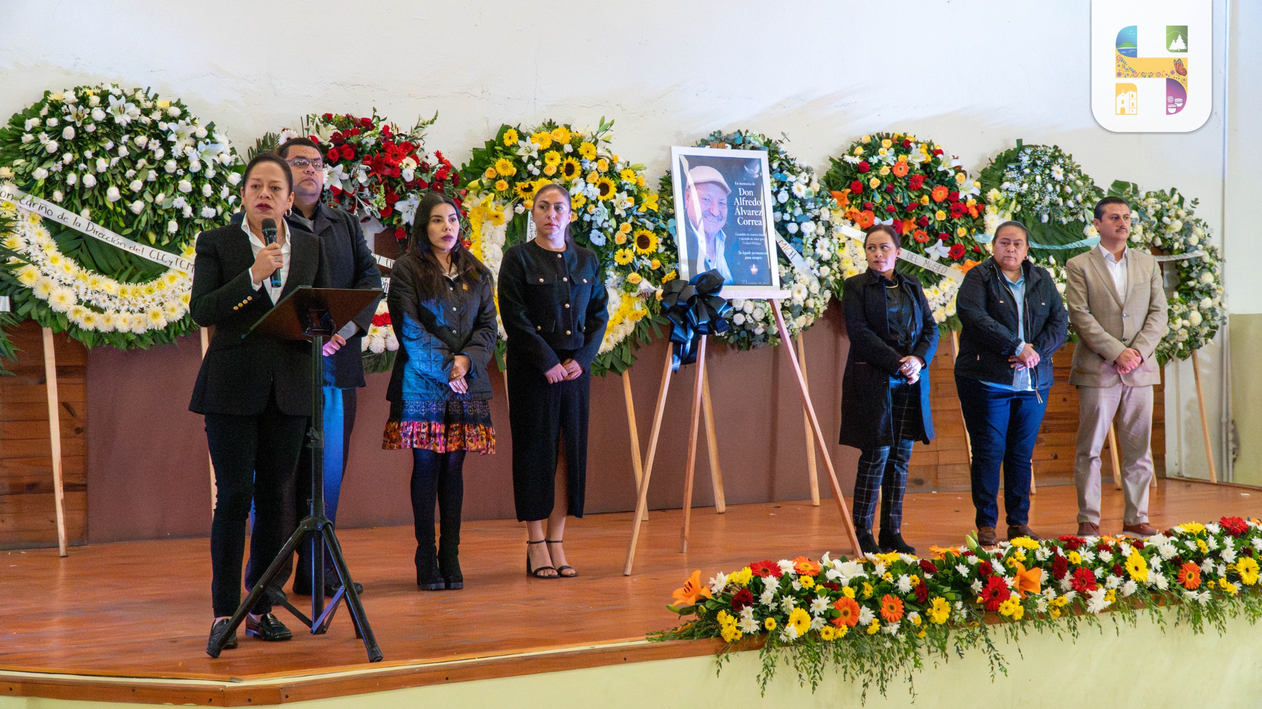 Jeovana Alcántar encabezo el homenaje póstumo en memoria del Sr. Alfredo Álvarez Correa, Fundador y presidente del Patronato del Museo de Historia y Cultura Popular Tlaximaloyan A.C.