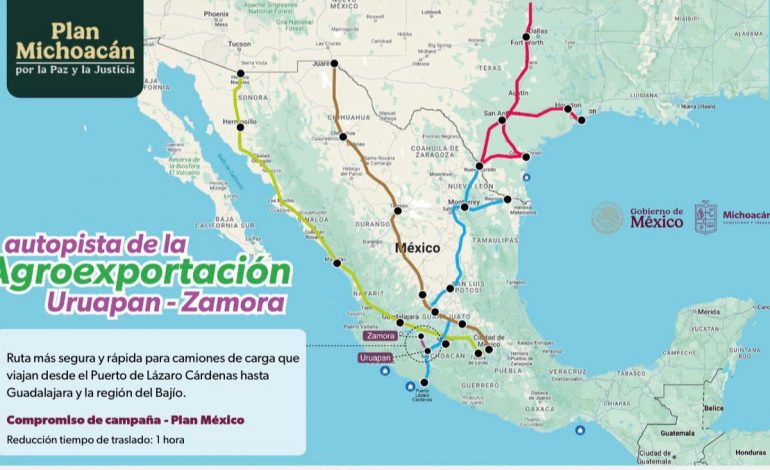 Autopista de la Agroexportación ahorrará una hora entre Uruapan y Zamora: Rogelio Zarazúa