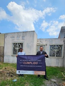 Mediante acuerdo reparatorio, CMASC logra restitución de inmueble a víctima de despojo en Sahuayo