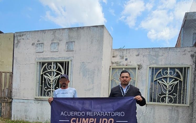 Mediante acuerdo reparatorio, CMASC logra restitución de inmueble a víctima de despojo en Sahuayo