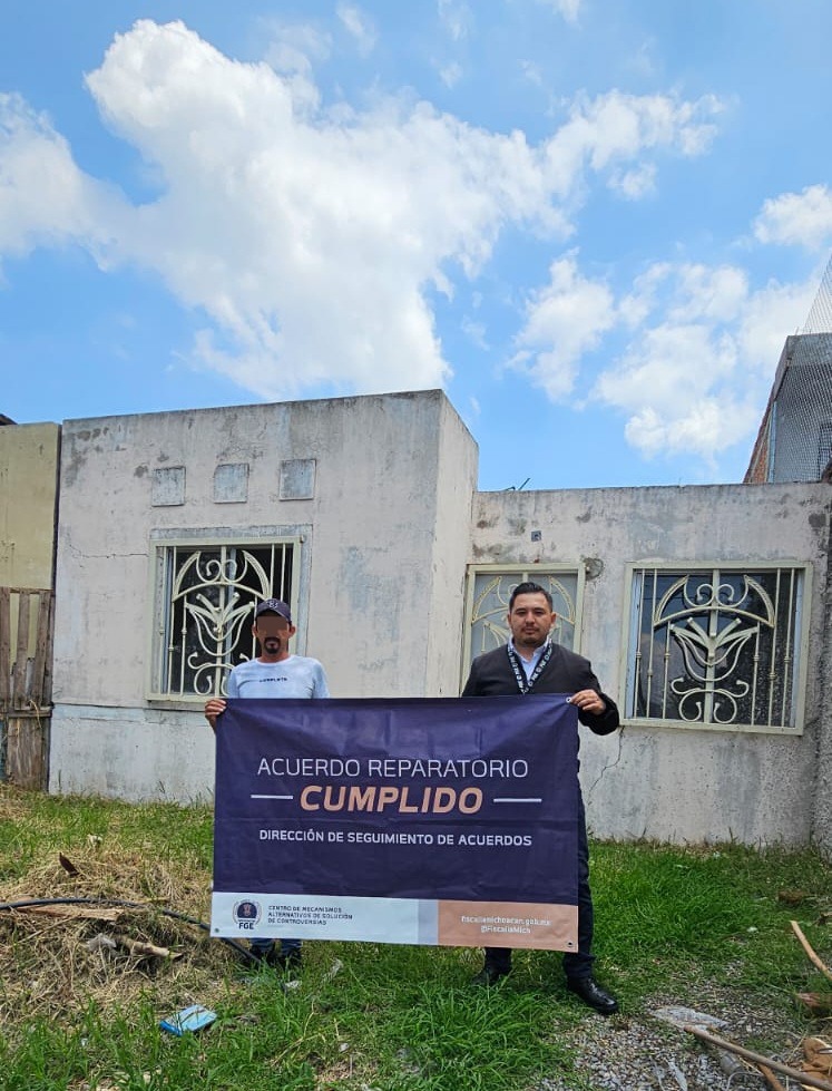 Mediante acuerdo reparatorio, CMASC logra restitución de inmueble a víctima de despojo en Sahuayo