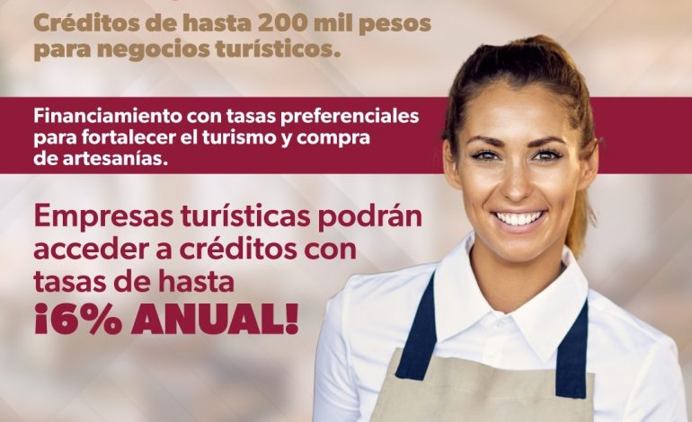 Sí Financia ofrece créditos de hasta 200 mil pesos para negocios turísticos