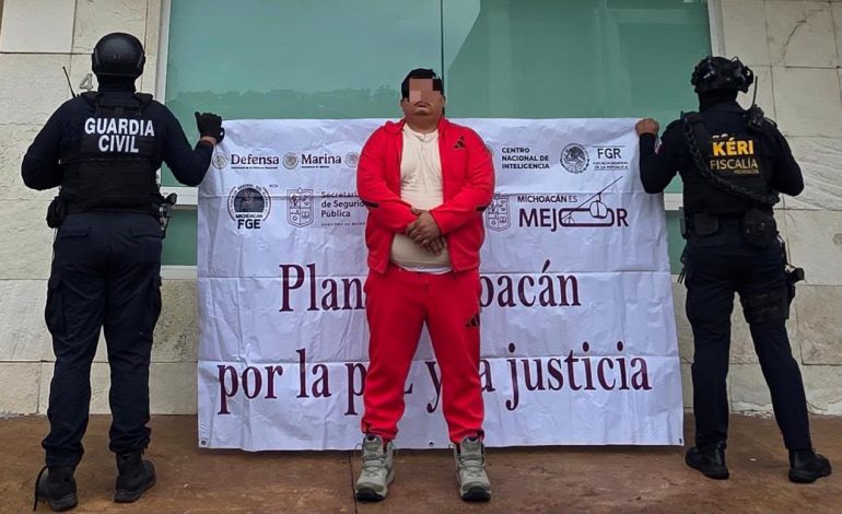 Detienen SSP y FGE en Morelia a Sierra 1, presunto objetivo prioritario