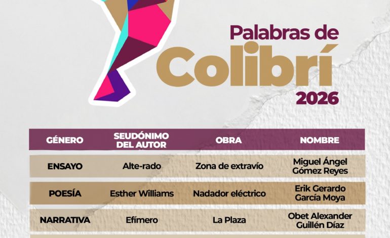 Conoce a los autores seleccionados en la convocatoria Palabras de Colibrí