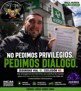 Motociclistas de Michoacán y del país alzan la voz contra iniciativa que busca restringir su circulación en autopistas.
