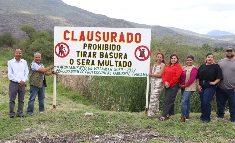 Supervisa Proam la clausura definitiva del antiguo basurero municipal de Villamar