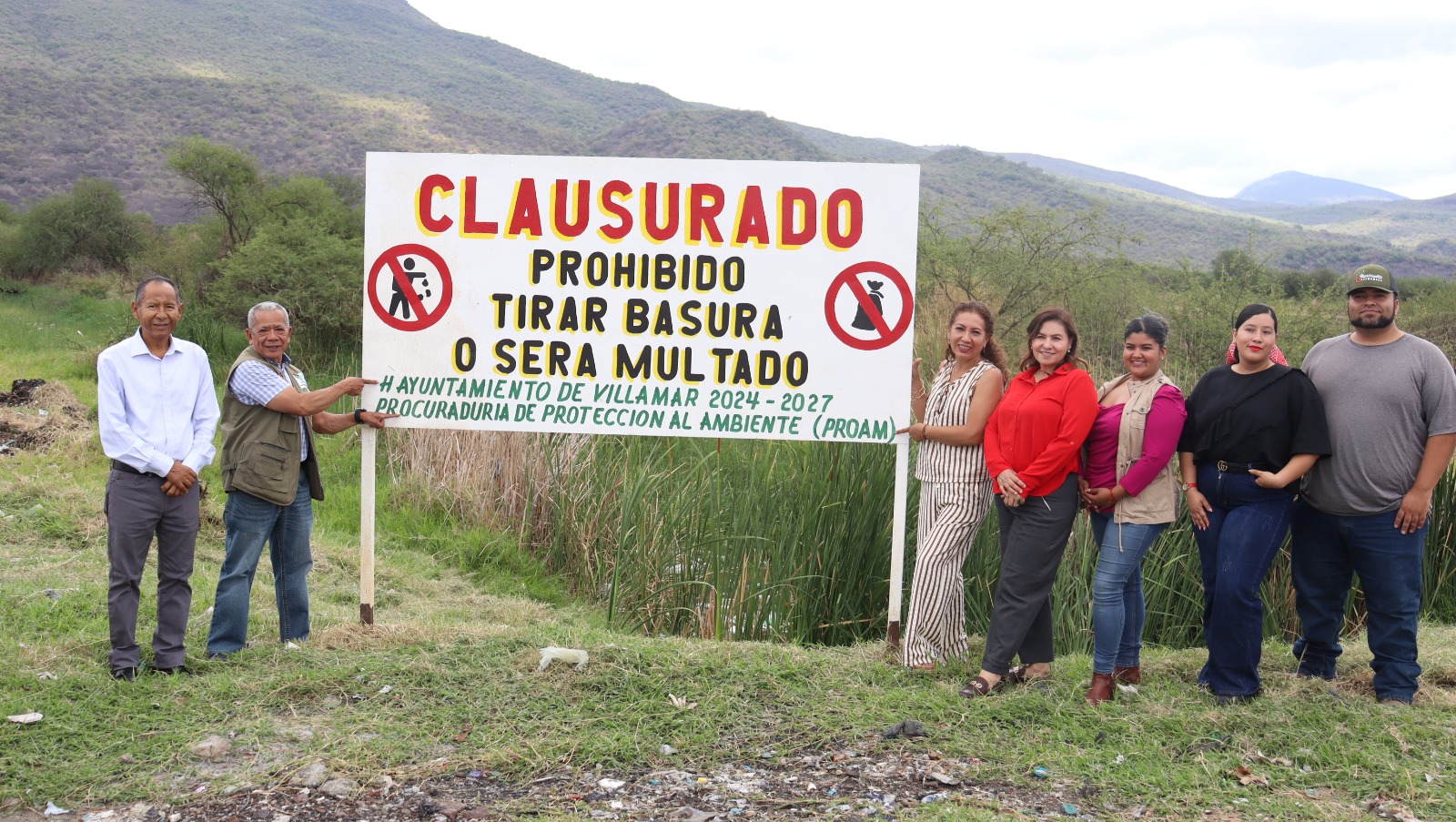 Supervisa Proam la clausura definitiva del antiguo basurero municipal de Villamar