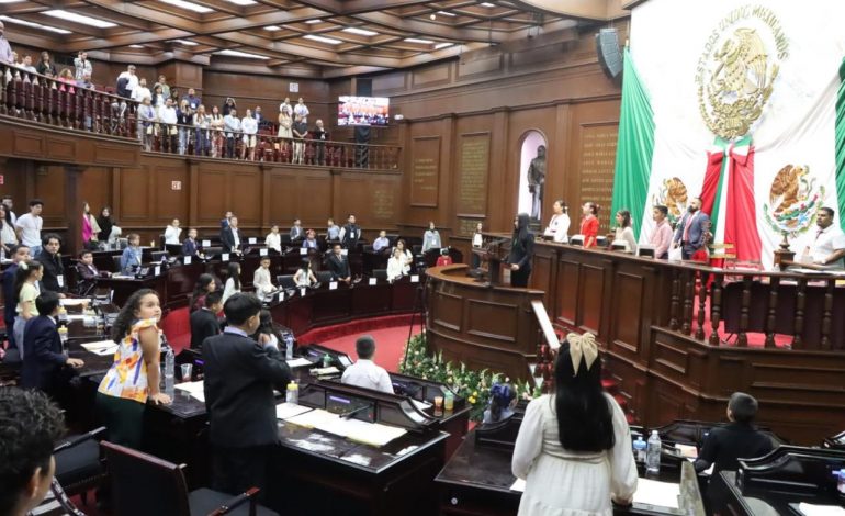 Se realizó con éxito el Parlamento Infantil Incluyente 2026; el Congreso del Estado escuchó las propuestas de las y los niños michoacanos