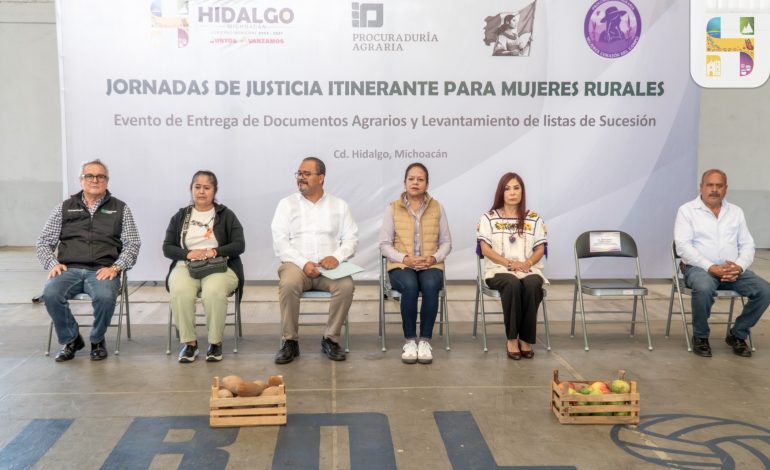 Jeovana Alcántar asistió a la “Jornada de Justicia Itinerante para Mujeres Rurales, Evento de Entrega de Documentos Agrarios y Levantamiento de Listas de Sucesión”
