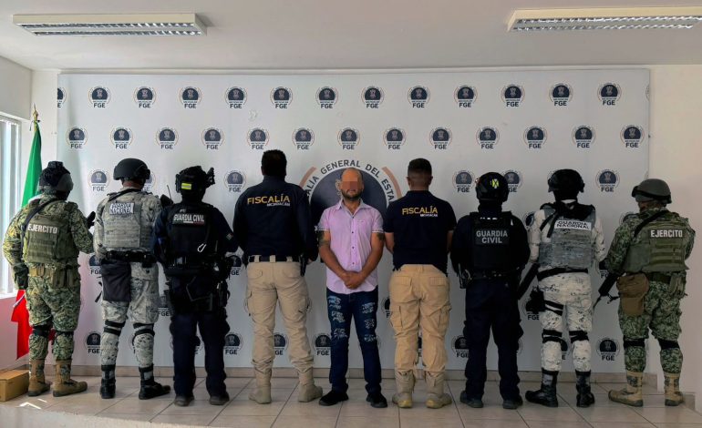 Detiene Guardia Civil a presunto integrante de una célula delictiva en Uruapan