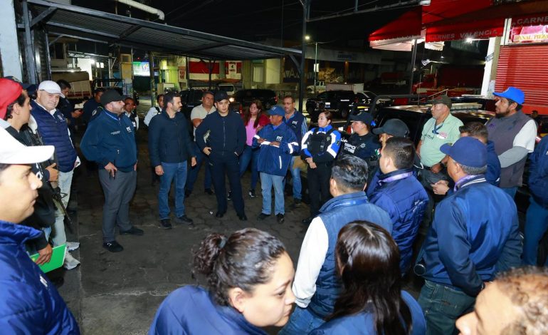 Encabeza Yankel Benítez operativo de orden en Central de Abastos