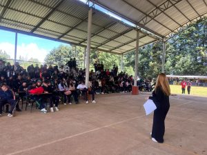 Imparte FGE charla de prevención de violencias de género a estudiantes del CECYTEM Opopeo