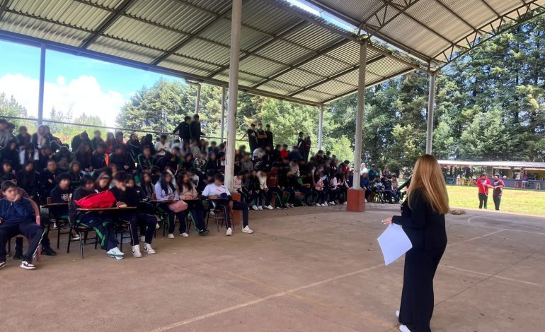 Imparte FGE charla de prevención de violencias de género a estudiantes del CECYTEM Opopeo