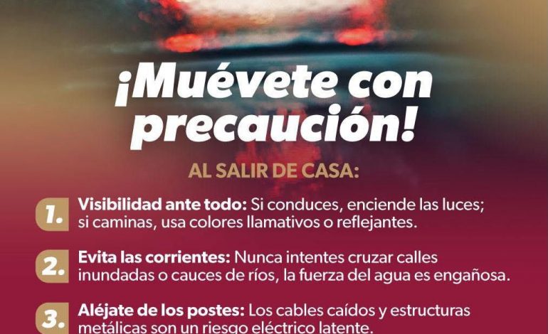 Prevé PC Estatal temporada de lluvias y ciclones 2026 más activa; pide tomar previsiones.
