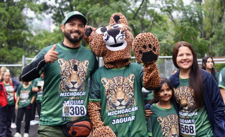 Carrera Michoacán por el Jaguar reúne a cerca de 650 participantes.