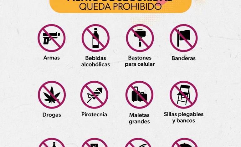 ¡Qué no te saquen la roja! Estos son los objetos que no podrás ingresar al Jalo Futbolero.