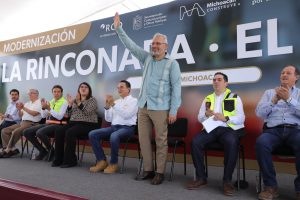 Hito de infraestructura en Zamora, arranca Bedolla construcción de primer paso elevado en La Rinconada.