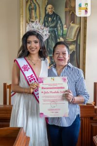 Jeovana Alcántar reconoce el talento de Julia Mendiola, ganadora nacional de Miss Teen Petite México 2026