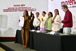 Se registra Fabiola Alanís para coordinar la defensa de la Transformación y la soberanía en Michoacán.<br>
