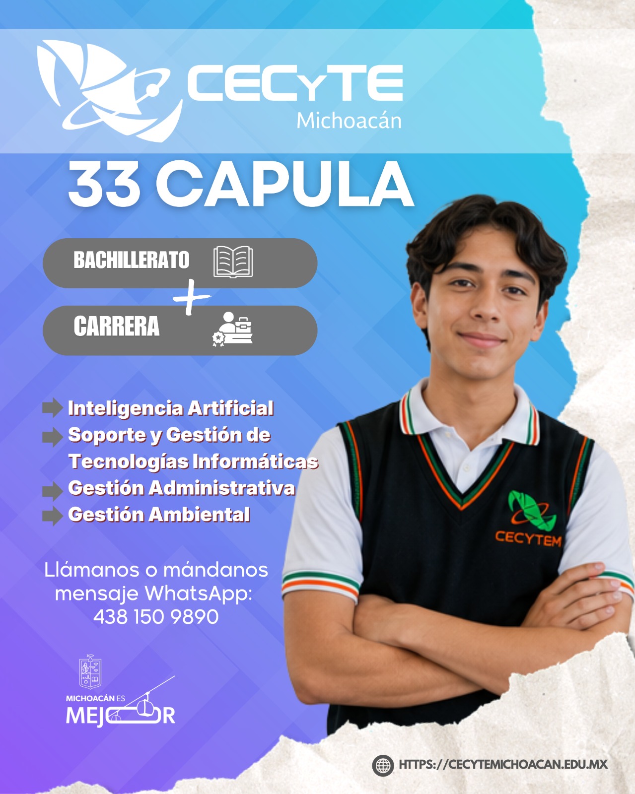 ¿Sales de secundaria y quieres continuar tus estudios? Especialízate en Inteligencia Artificial en Cecytem