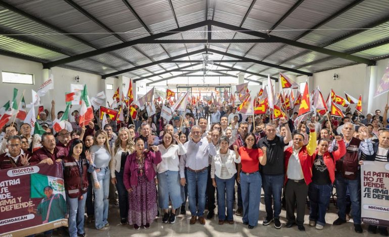 Avanza Morón en la construcción de la unidad en Michoacán