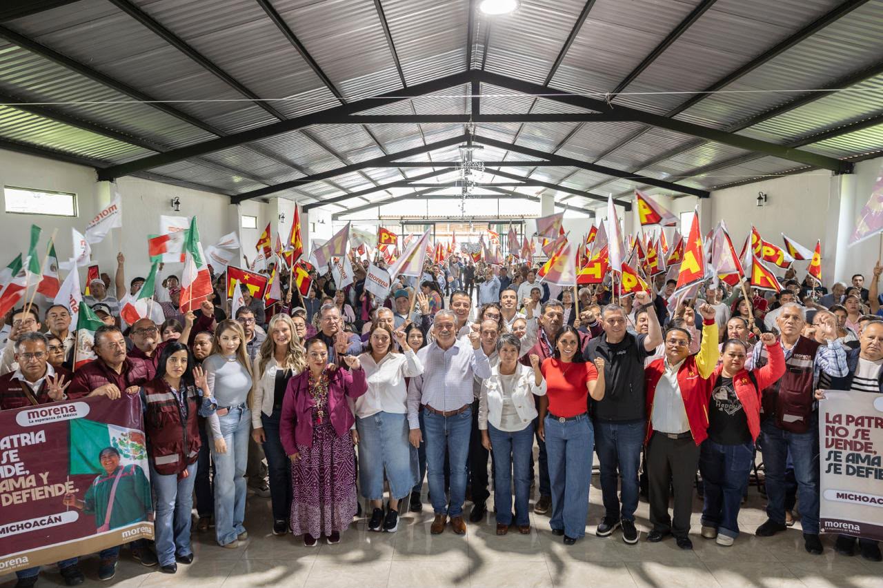 Avanza Morón en la construcción de la unidad en Michoacán