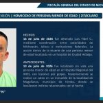 Detienen a presunto responsable del homicidio de un menor en Ciudad Hidalgo