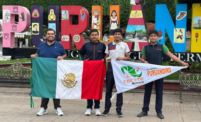 Estudiantes del Cecytem Puruándiro llevarán proyecto biotecnológico a Colombia