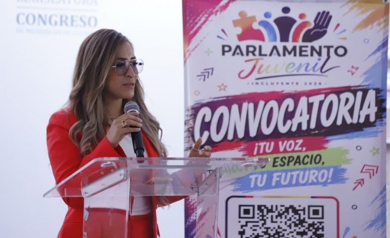 El Parlamento Juvenil Incluyente se realizará los días 10 y 11 de septiembre