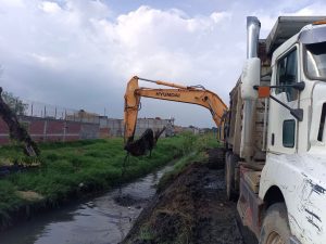 Ooapas refuerza acciones preventivas con limpieza del dren Gertrudis Sánchez