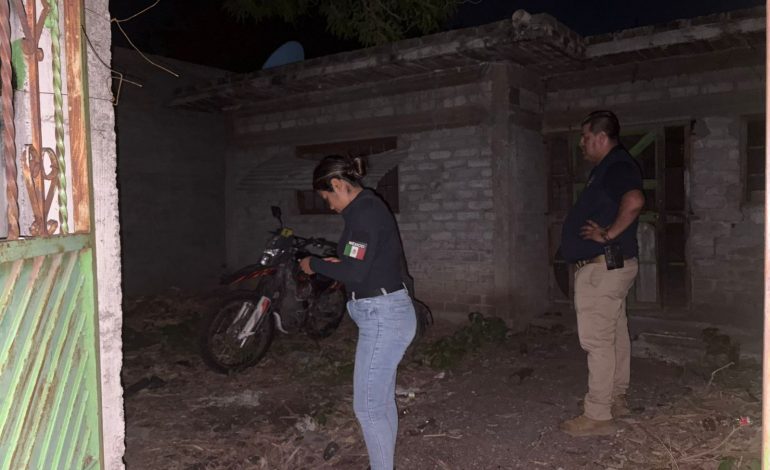 Ejecuta FGE cateo y recupera motocicleta con reporte de robo