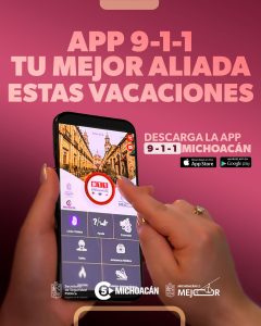 Viaja seguro este verano, descarga la app 911 Michoacán antes de salir a carretera