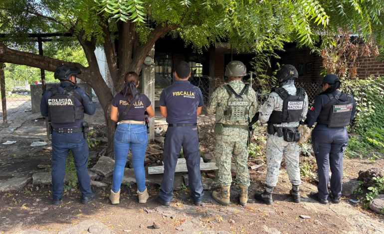 En cateo, asegura FGE droga y detiene a 3 personas