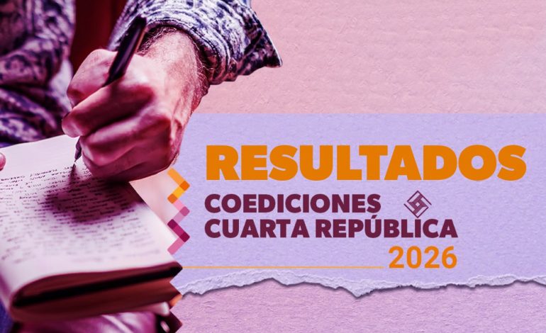Editorial Cuarta República anuncia ganadores de la convocatoria de coediciones 2026