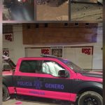 Accidente en la Av. Morelos Oriente deja cuatro elementos de la Policía de Género y un automovilista lesionados.
