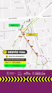 Desvíos en el Monumento por obras del teleférico; conoce los cierres temporales