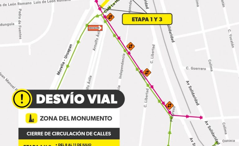 Desvíos en el Monumento por obras del teleférico; conoce los cierres temporales