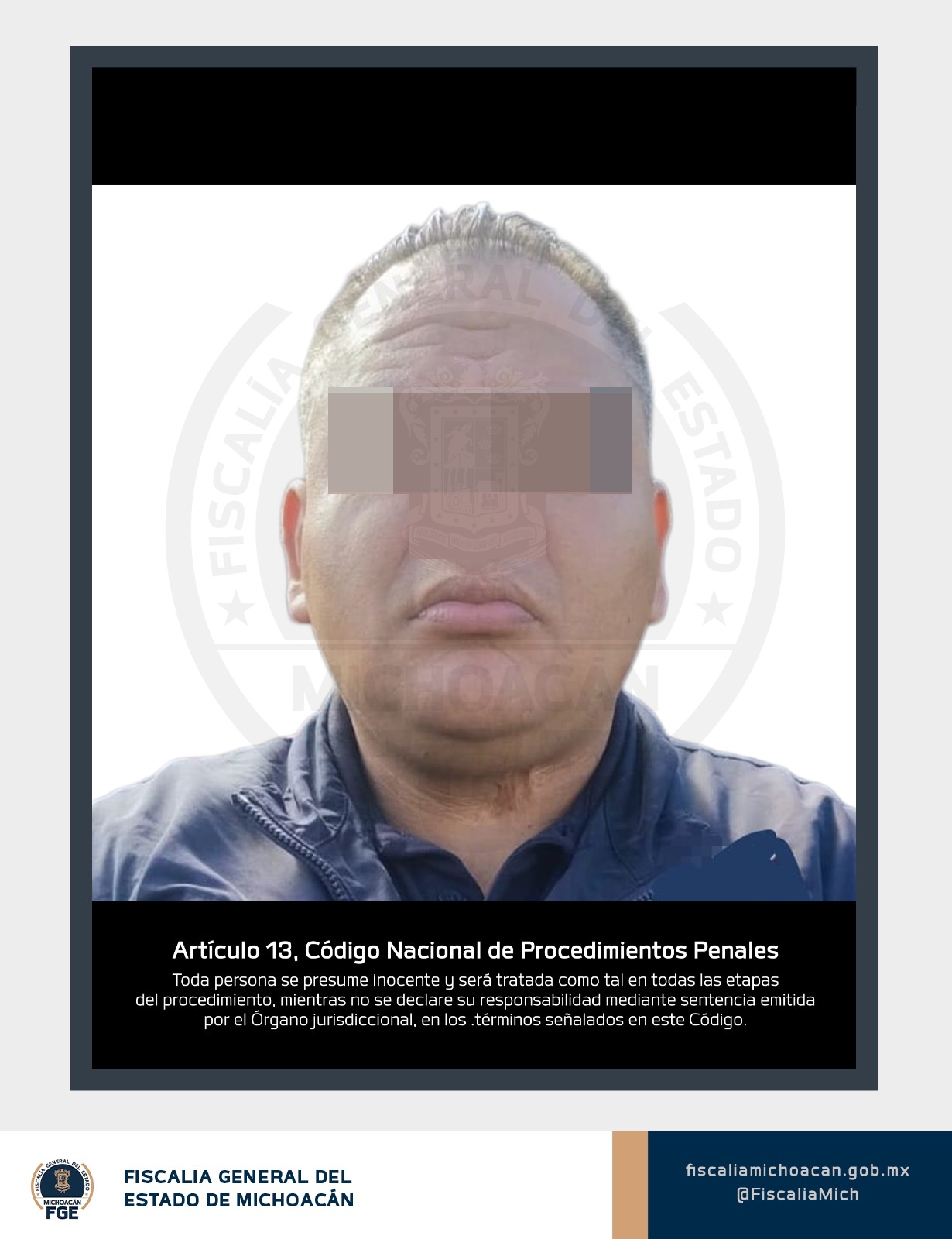 FGE cumplimenta orden de aprehensión contra dos mandos de Seguridad Pública de Zacapu