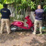 En cateo realizado en Buenavista, FGE asegura inmueble y recupera motocicleta con reporte de robo