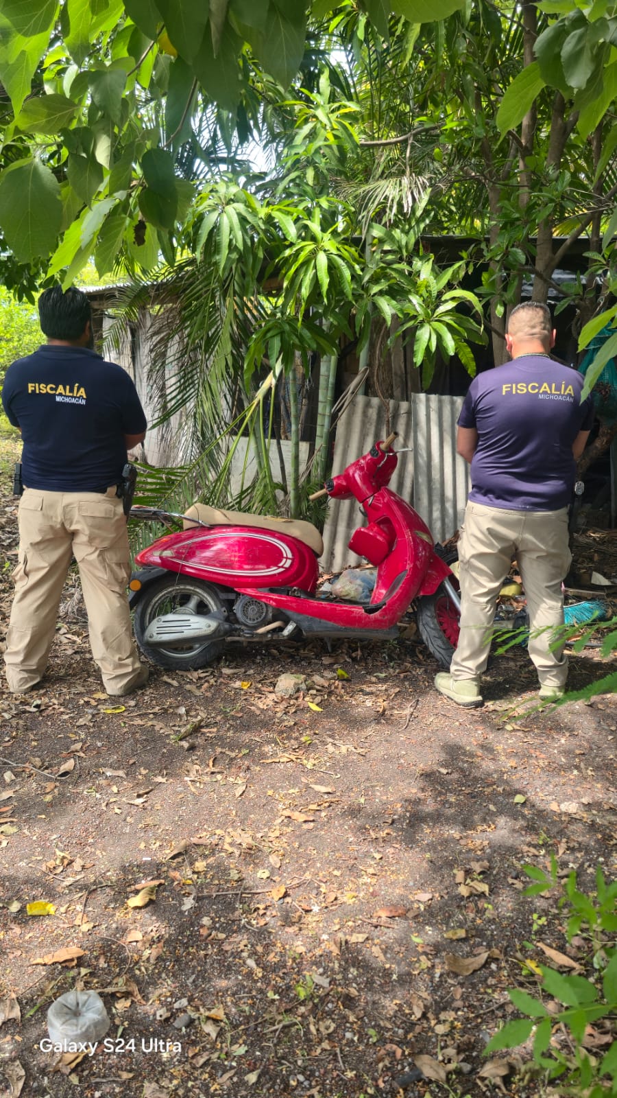 En cateo realizado en Buenavista, FGE asegura inmueble y recupera motocicleta con reporte de robo