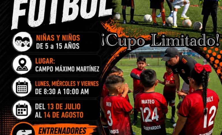 El centro formativo de fútbol guepardos realizará curso de verano