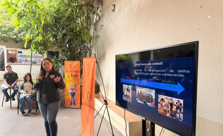 FGE fortalece la prevención de la violencia entre jóvenes con jornada de concientización sobre bullying en Morelia