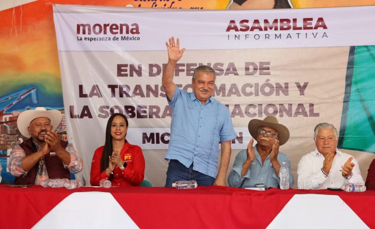Despliega Raúl Morón estructura política con 800 asambleas simultáneas en Michoacán
