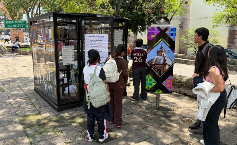 Cabinas de Lectura «Morelia se Lee» consolidan su éxito durante su primer mes de operación