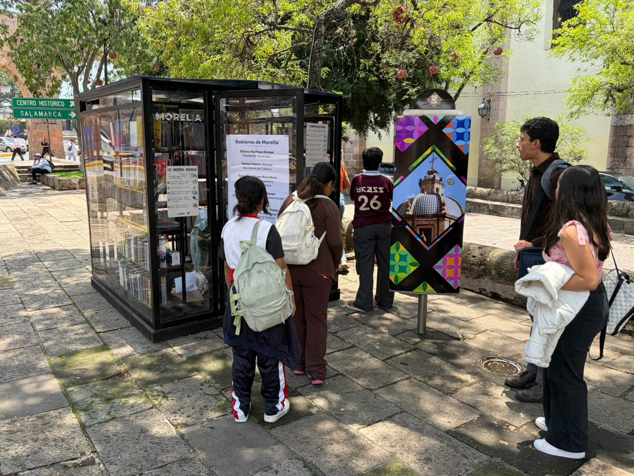 Cabinas de Lectura «Morelia se Lee» consolidan su éxito durante su primer mes de operación