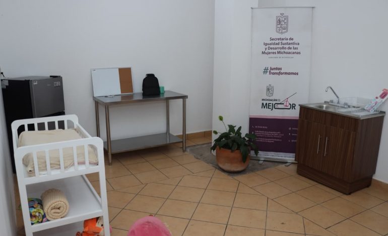 Seimujer inaugura sala de lactancia en Ario