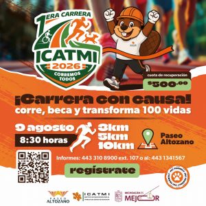 Icatmi invita a carrera con causa para otorgar becas a personas en situación de vulnerabilidad