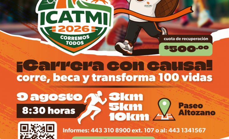 Icatmi invita a carrera con causa para otorgar becas a personas en situación de vulnerabilidad