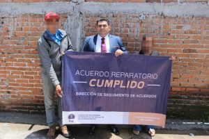 Mediante acuerdo reparatorio, CMASC logra restitución de inmueble a víctima de despojo