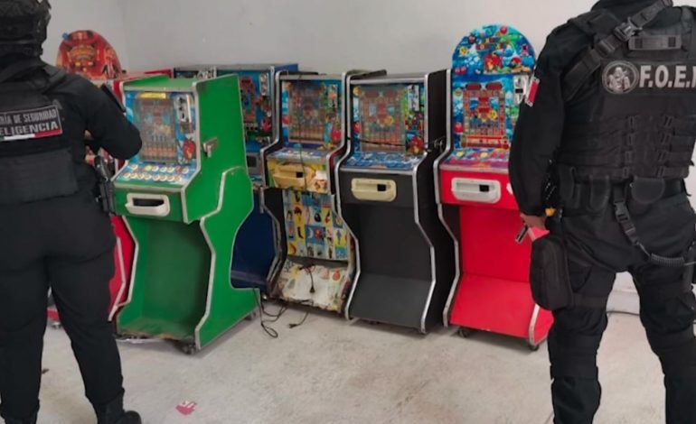 Aseguran 548 máquinas tragamonedas en Michoacán durante los primeros seis meses de 2026